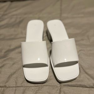 Nasty Gal Jelly FlatForm Mule Sandals